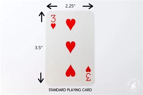 standard deck of cards size